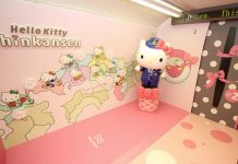 Japón estrenó un tren de alta velocidad inspirado en Hello Kitty (FOTOS) hello kitty