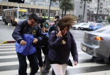 Decretan alerta roja en Uruguay por fuertes vientos fuertes vientos