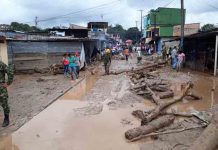 Colombia: Envían 10 mil galones de agua potable a damnificados por lluvias inundaciones