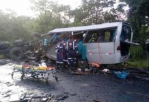 Seis muertos y 13 heridos en choque entre camión y bus en Brasil carretera de brasil