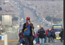 Migrante hondureño muere arrollado en carretera de México caravana de migrantes