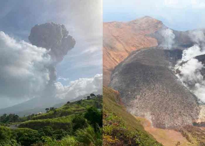 VOLCAN-SAN-VICENTE- volcán La Soufrière, san vicente y las granadinas, erupcion,
