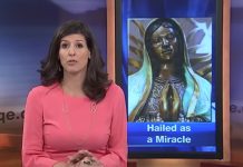¡Increíble!: Filman a la virgen de Guadalupe llorando llanto