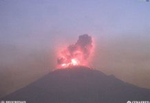 Erupción del Popocatépetl provoca incendios alrededor del volcán mexico