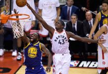 Raptors doblegan a Warriors en 1er partido de la Final nba