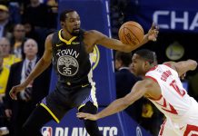 Durant vuelve a liderar a Warriors, aventajan a Rockets 2-0 kevin