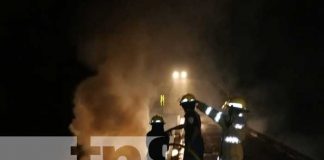 nicaragua, jalapa, bomberos, incendio de vehiculo,