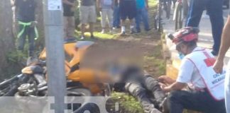 nicaragua, carretera sur, fallecido, motociclista,