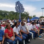 «Una nación por la paz «, se proclamó desde la rotonda, Hugo Chávez nicaragua