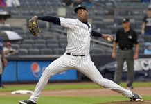 Chapman saca la casta en triunfo de Yanquis sobre Rangers aroldis