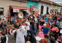 Masaya mantiene tradición de agüizotes en ambiente de paz y desborde cultural