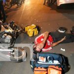 Invasión de carril casi le cuesta la vida a un motociclista en Managua nicaragua