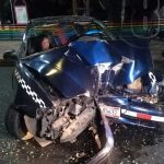 Taxista y pasajera graves por competir con otro carro en Managua nicaragua