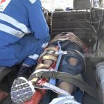 Motociclistas sufren accidente por invasión de carril en Managua accidente