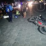 Colisión entre motocicletas deja a una persona fracturada managua