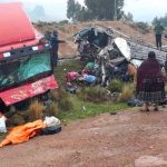 13 muertos y 3 heridos deja un accidente de carretera en Bolivia bolivia