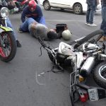 Motociclistas lesionados en distintos accidentes de tránsito en la capital nicaragua