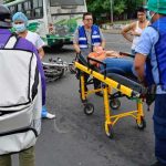 Managua: Joven lesionada al caer de una moto en que viajaba de pasajera nicaragua