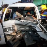 Dos lesionados de gravedad deja un brutal accidente en Managua nicaragua