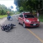 Accidente de tránsito entre moto y carro en la Isla de Ometepe nicaragua