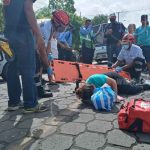 Mujer se distrae al cruzar la calle y es arrollada en Managua nicaragua