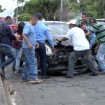 Fuerte accidente de tránsito en Bolonia por irrespeto al «Alto» nicaragua