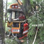 Río Blanco: Conductor de bus se duerme y se estrella a un árbol nicaragua