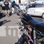 Presunta invasión de carril deja a motociclista lesionado en Ctra. Norte nicaragua