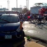 Falta de visibilidad provoca accidente cerca del Cine González, Managua nicaragua