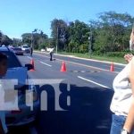 Menor lesionado tras accidente de taxi con camioneta en Diriamba nicaragua, accidente, diriamba, taxi, camioneta,