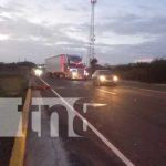 Accidente en Carretera Sur tras impactar moto con un equino muerto nicaragua