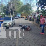 Cuatro personas lesionadas tras choque entre motos en El Jícaro nicaragua
