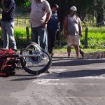 Motociclista sufre lesiones al estrellarse con vehículo en Juigalpa nicaragua
