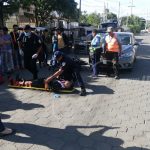 Accidente de tránsito en Managua deja con fracturas a motociclista nicaragua