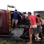 Violento accidente entre camión y cabezal en carretera de León nicaragua