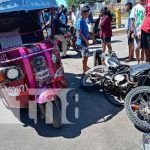 Motociclista sobrevive tras caer al fondo de un cauce en Managua nicaragua