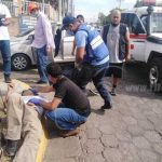 Catapultan a motociclista en Monseñor Lezcano, Managua nicaragua