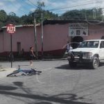 Ciclista sufre lesiones al ser golpeado por camioneta en Ocotal nicaragua