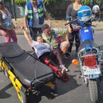 Dos lesionados por accidente en las cercanías de la Rotonda La Virgen nicaragua