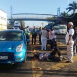 Mala maniobra causa lesiones a motociclista en Ctra. Panamericana Norte nicaragua