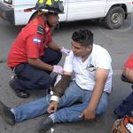 Irrespeto a señal de alto provoca accidente cerca del MITRAB nicaragua