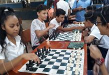 Primera eliminación de ajedrez en el colegio Miguel Bonilla nicaragua