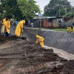 Alcaldía atiende afectaciones por lluvia en el Distrito IV de Managua nicaragua