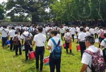 Estudiantes de Managua afinan detalles para desfile patrio nicaragua
