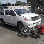 Aparatoso choque en Managua queda registrado en cámaras de seguridad nicaragua