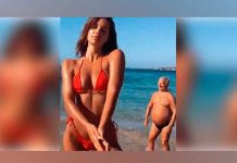 Anciano arruina sexi video de una modelo en una playa, mira como ocurrió anciano