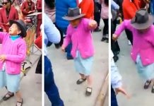 Anciana peruana se roba el show con este increíble baile peru