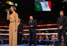 Fuertes críticas para Ángela Aguilar por no llevar brasier al cantar el Himno Nacional las vegas