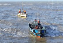 Fuerza Naval del Caribe Norte rescata velero afectado por fuertes vientos nicaragua