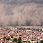 Tormenta de arena cubre por completo la capital de Turquía tormenta de arena